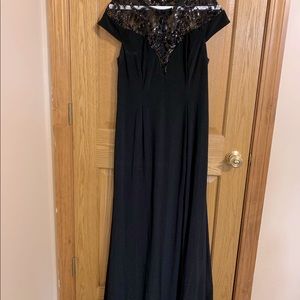 Black evening gown